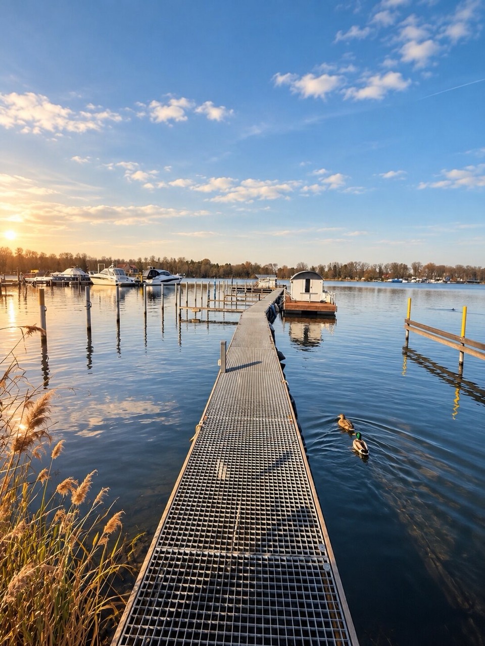 Steg mit Blick auf das Wasser in Caputh